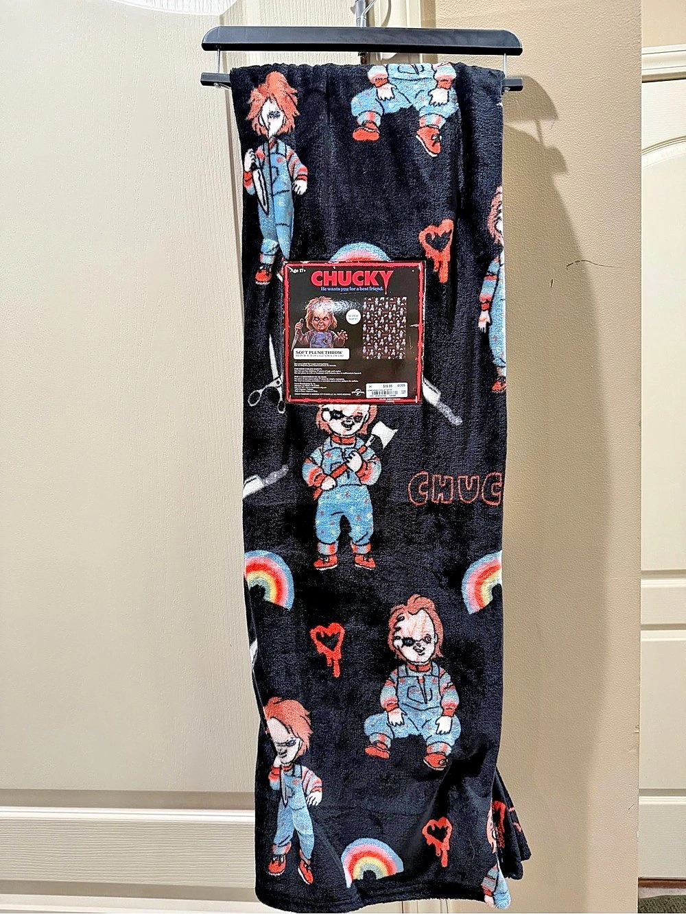 Universal Studios Chucky Soft Plush Throw Blanket